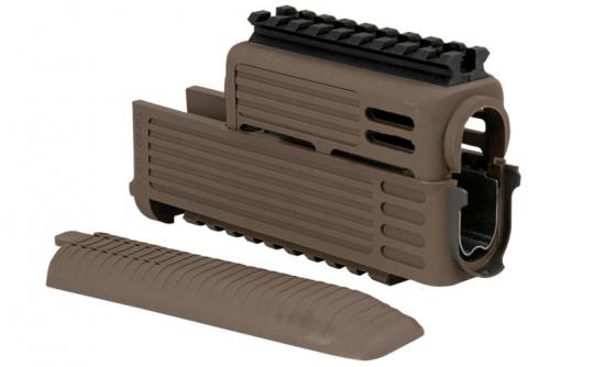 AK-47 Rail Handschutz mit Weaverschienen Intrafuse Sand Tapco 