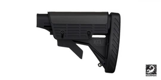 AR-15 Schaft / Schaftkörper Strikeforce mit Wangenauflage und gedämpter Schaftkappe ATI 