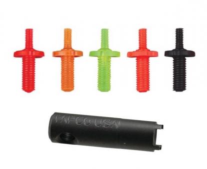 AR-15/M-16 Kornschlüssel / Visierwerkzeug und Farbige Wechselkörner 5er Set Tapco 