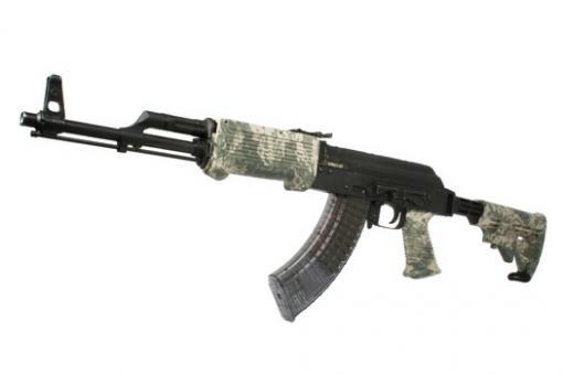 AK-47 Schaft / T6 Schubschaft + Vorderschaft + Saw Griff Digital Camo Tapco 