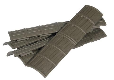 Picatinny/Weaverschienen-Abdeckungen / Rail Panels 5er Pack Oliv Tapco 