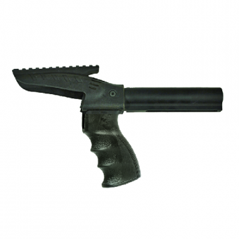 Remington 870 Griff / Pistolengriff mit Weaver- Picatinnyschiene und Alu-Tube CAA 