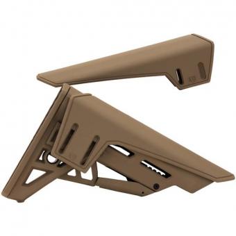 AR-15 Schaft Sechs Positionen Mil-Spec-Schaft mit verstellbarer Wangenauflage Braun ATI TactLite 