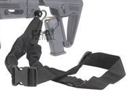 1 Punkt Trageriemen / One Point Sling mit Quick Push Riemenöse Schwarz CAA 