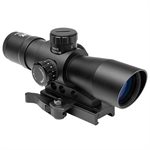 4x32 Zielfernrohr GEN 2 / Blau & Grün Mil-Dot beleuchtet Zielfernrohr mit Klemmschiene für Weaverschienen NCS USA 