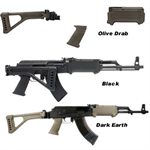 AK-47 Schaft / T6 Klappschaft + Vorderschaft + Saw Griff Schwarz Tapco 
