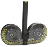 UZI Magazin / UZI Trommelmagazin 9mm in 100 Schuss Durchsichtig Beta C-MAG 