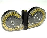 H&K MP5 Magazin / MP5 Trommelmagazin 100 Schuss Durchsichtig Beta C-MAG 