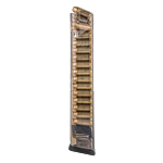 Glock 22, 23  und 27 Magazin 9mm 40 S&W 7 357 SIG in 30 Schuss durchsichtig ETS 