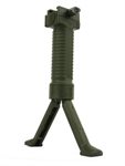 Taktischer Picatinny- Weavergriff mit ausfahrbarem Zweibein Oliv T-Fire USA 